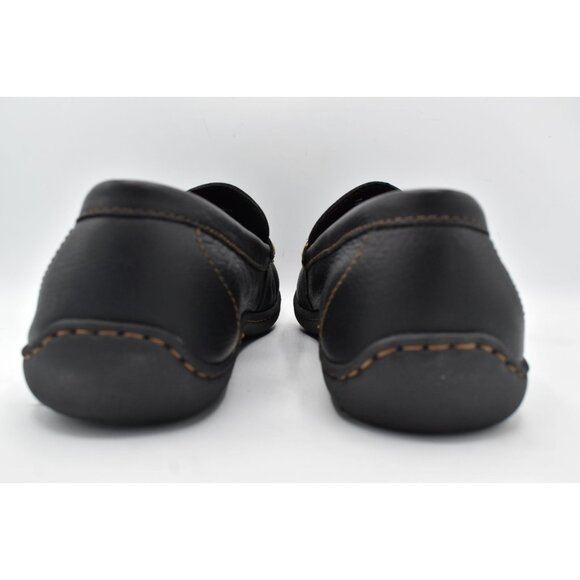 Born Mens Size 11 Simon III Black‎ Full Grain Leather Slip On Loafers Shoes